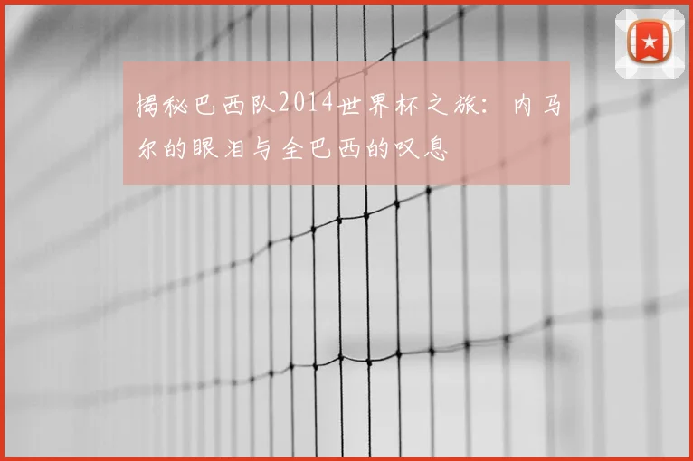 揭秘巴西队2014世界杯之旅：内马尔的眼泪与全巴西的叹息